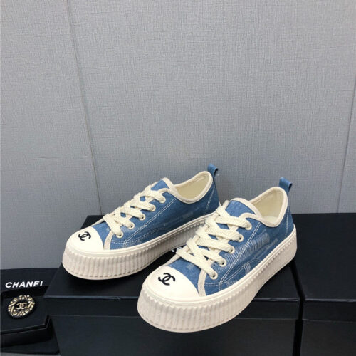 High Quality Luxury Chanel Printed White Shoes – Style 17350