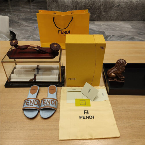 High Quality Luxury Fendi Haute Couture Flat Sandals – Style 35379 product detail