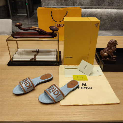 High Quality Luxury Fendi Haute Couture Flat Sandals – Style 35379