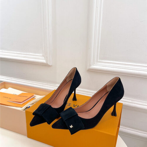 High Quality Luxury Louis Vuitton Bowknot Pointed Shoes – Style 30691