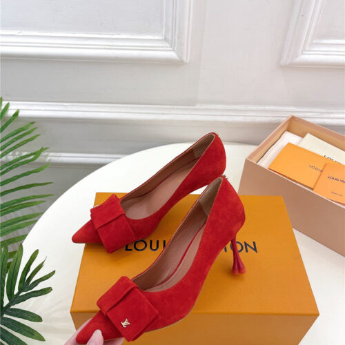 High Quality Luxury Louis Vuitton Bowknot Pointed Shoes product detail
