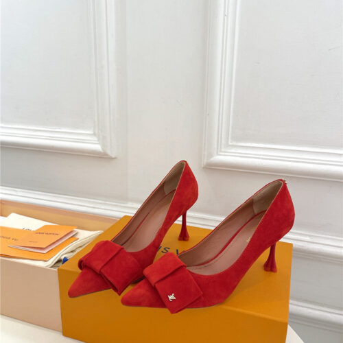 High Quality Luxury Louis Vuitton Bowknot Pointed Shoes