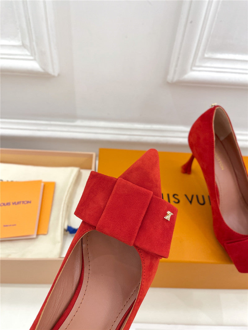 High Quality Luxury Louis Vuitton Bowknot Pointed Shoes product detail