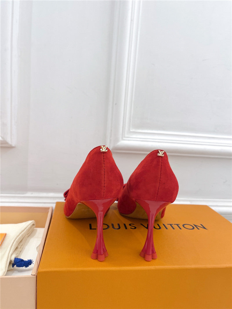 High Quality Luxury Louis Vuitton Bowknot Pointed Shoes product detail