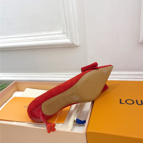 High Quality Luxury Louis Vuitton Bowknot Pointed Shoes product detail