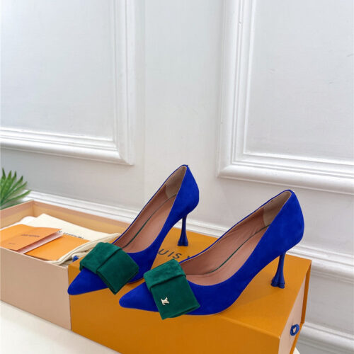 High Quality Luxury Louis Vuitton Bowknot Pointed Shoes – Style 18819