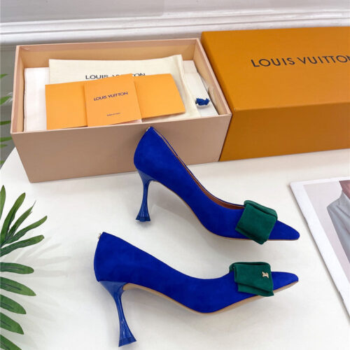 High Quality Luxury Louis Vuitton Bowknot Pointed Shoes – Style 18819 product detail