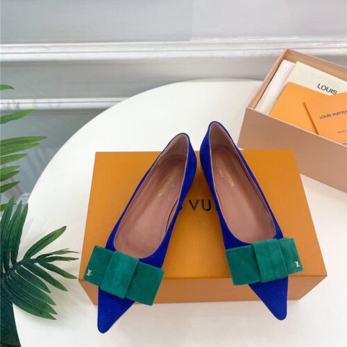 High Quality Luxury Louis Vuitton Bowknot Pointed Shoes – Style 15971 product detail