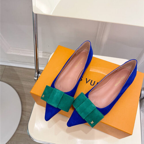 High Quality Luxury Louis Vuitton Bowknot Pointed Shoes – Style 15971