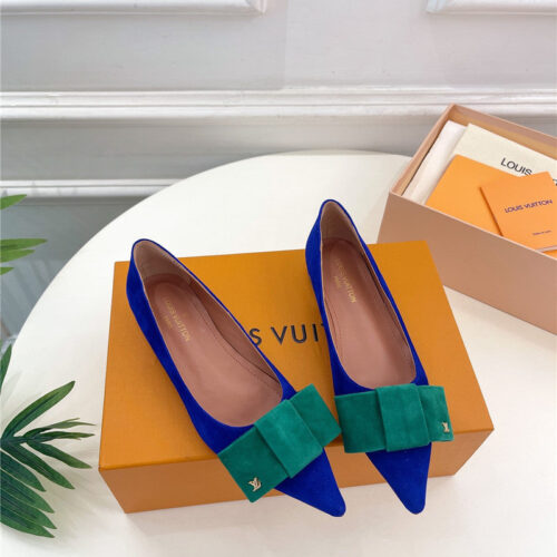 High Quality Luxury Louis Vuitton Bowknot Pointed Shoes – Style 15971 product detail