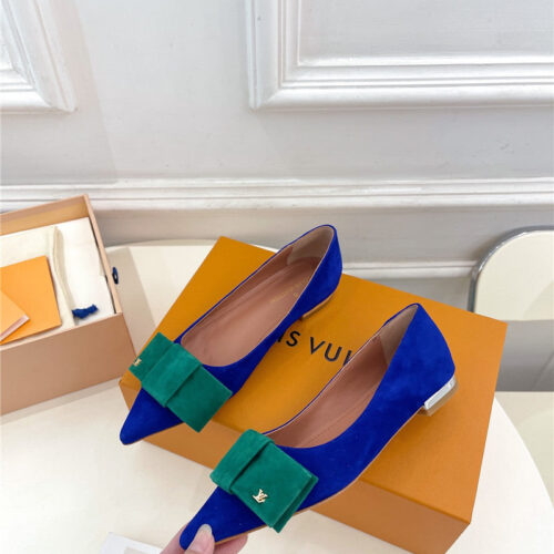 High Quality Luxury Louis Vuitton Bowknot Pointed Shoes – Style 15971 alternate view