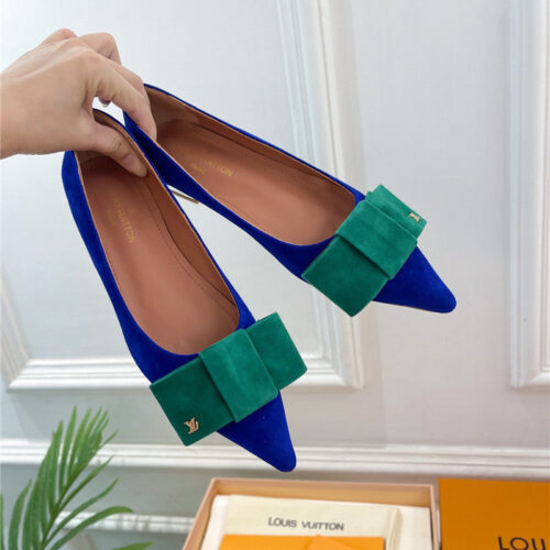 High Quality Luxury Louis Vuitton Bowknot Pointed Shoes – Style 15971 product detail