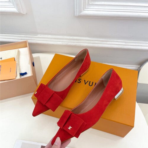 High Quality Luxury Louis Vuitton Bowknot Pointed Shoes – Style 38563 alternate view