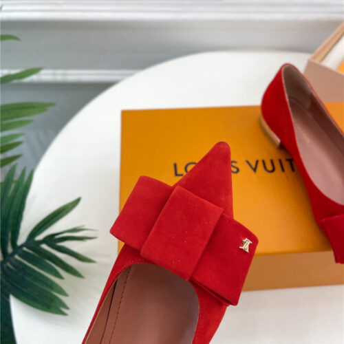 High Quality Luxury Louis Vuitton Bowknot Pointed Shoes – Style 38563 product detail