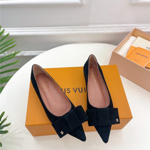 High Quality Luxury Louis Vuitton Bowknot Pointed Shoes – Style 59459 product detail