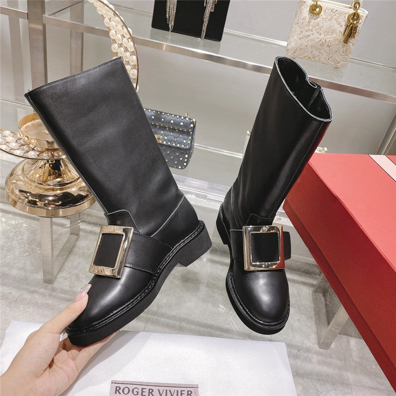 High Quality Luxury Roger Vivier New Mid Calf Boots product detail