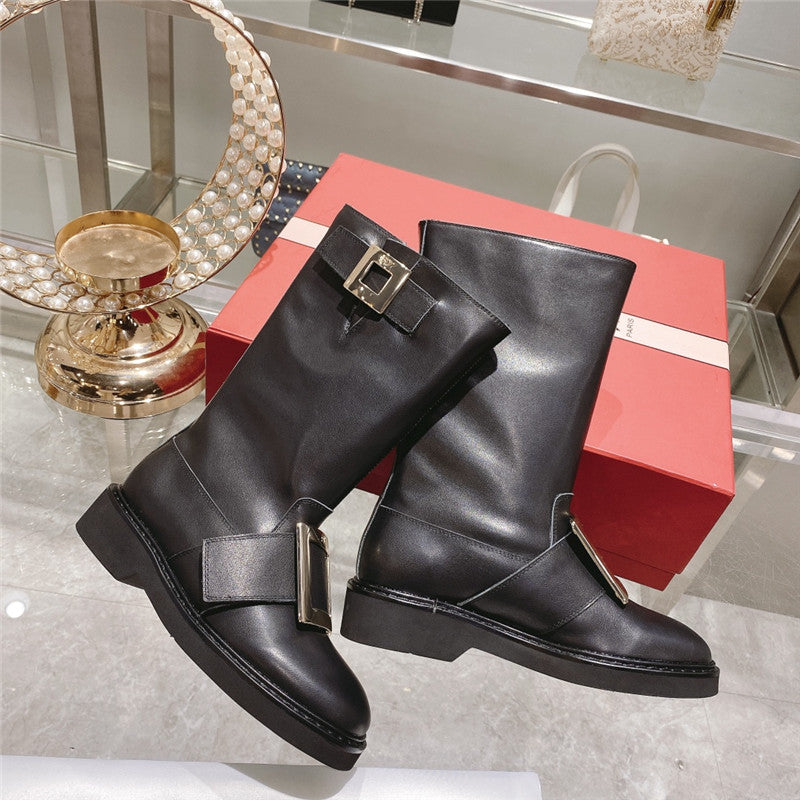 High Quality Luxury Roger Vivier New Mid Calf Boots product detail