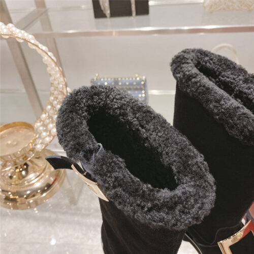 High Quality Luxury Roger Vivier New Mid Calf Boots – Style 80564 product detail