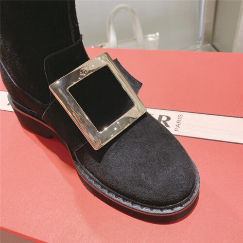 High Quality Luxury Roger Vivier New Mid Calf Boots – Style 80564 product detail