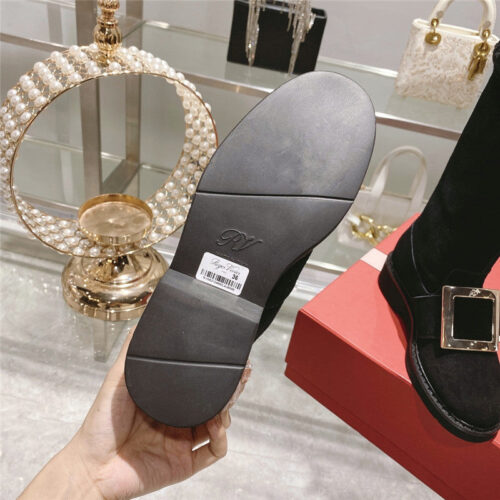 High Quality Luxury Roger Vivier New Mid Calf Boots – Style 80564 product detail
