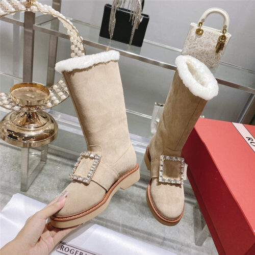 High Quality Luxury Roger Vivier New Mid Calf Boots – Style 09940 alternate view