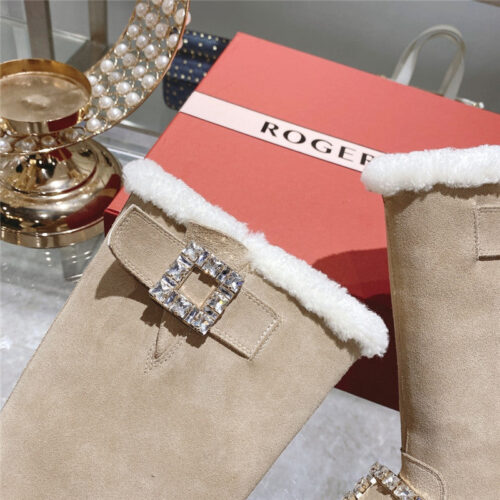 High Quality Luxury Roger Vivier New Mid Calf Boots – Style 09940 product detail
