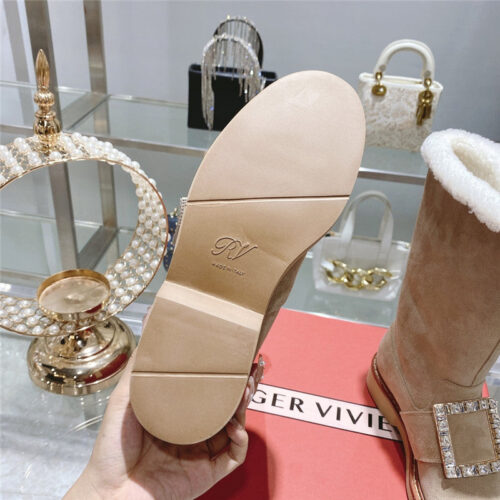 High Quality Luxury Roger Vivier New Mid Calf Boots – Style 09940 product detail
