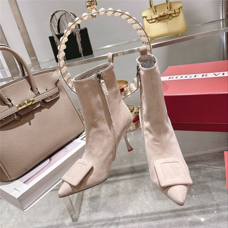 High Quality Luxury Roger Vivier New Yangjing Elephant Towel Boots product detail