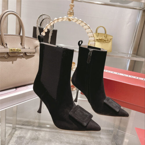 High Quality Luxury Roger Vivier New Yangjing Elephant Towel Boots – Style 02548 product detail