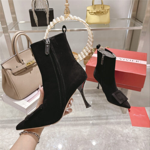 High Quality Luxury Roger Vivier New Yangjing Elephant Towel Boots – Style 02548 product detail