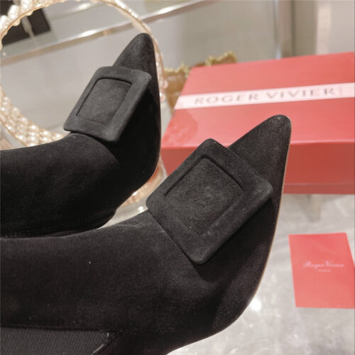 High Quality Luxury Roger Vivier New Yangjing Elephant Towel Boots – Style 02548 product detail