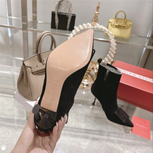 High Quality Luxury Roger Vivier New Yangjing Elephant Towel Boots – Style 02548 product detail