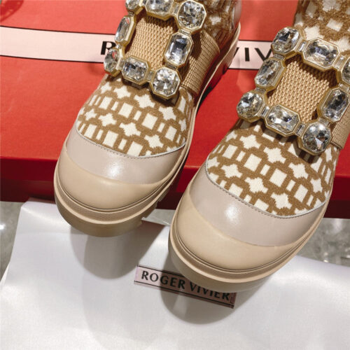 High Quality Luxury Roger Vivier New Boots Knit Boots Sports High Boots product detail