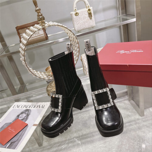 High Quality Luxury Roger Vivier Autumn And Winter New High-Heeled Ankle Boots product detail