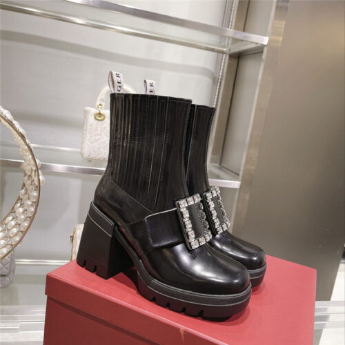 High Quality Luxury Roger Vivier Autumn And Winter New High-Heeled Ankle Boots product detail