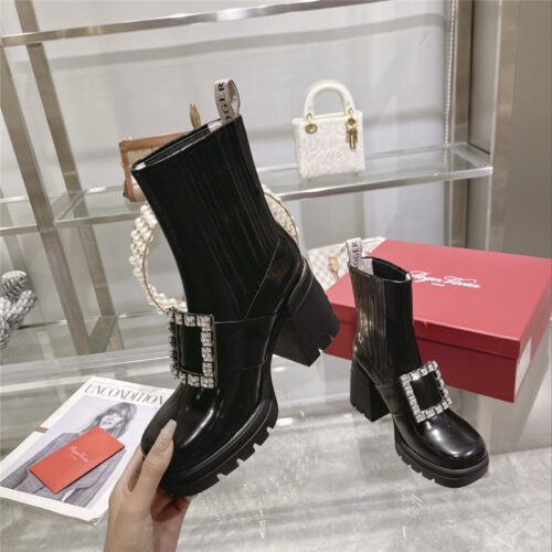 High Quality Luxury Roger Vivier Autumn And Winter New High-Heeled Ankle Boots alternate view