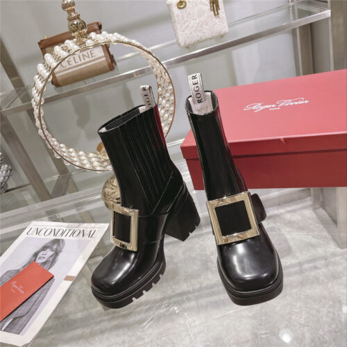High Quality Luxury Roger Vivier Autumn And Winter New High-Heeled Ankle Boots – Style 53076 product detail