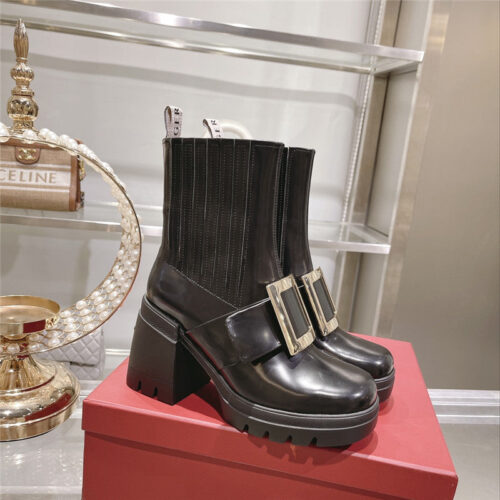 High Quality Luxury Roger Vivier Autumn And Winter New High-Heeled Ankle Boots – Style 53076 product detail