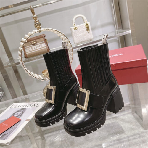 High Quality Luxury Roger Vivier Autumn And Winter New High-Heeled Ankle Boots – Style 53076