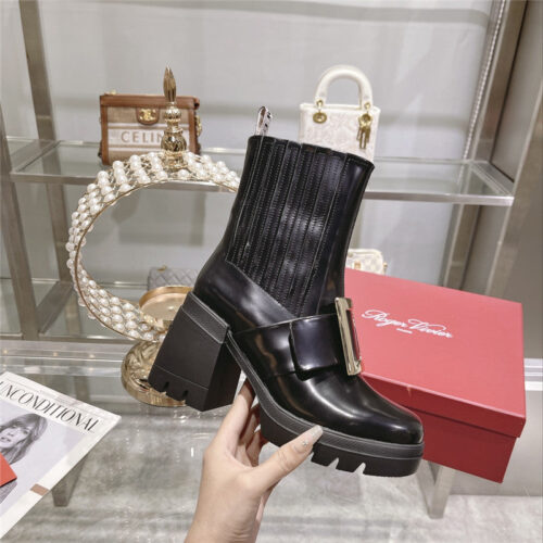 High Quality Luxury Roger Vivier Autumn And Winter New High-Heeled Ankle Boots – Style 53076 alternate view