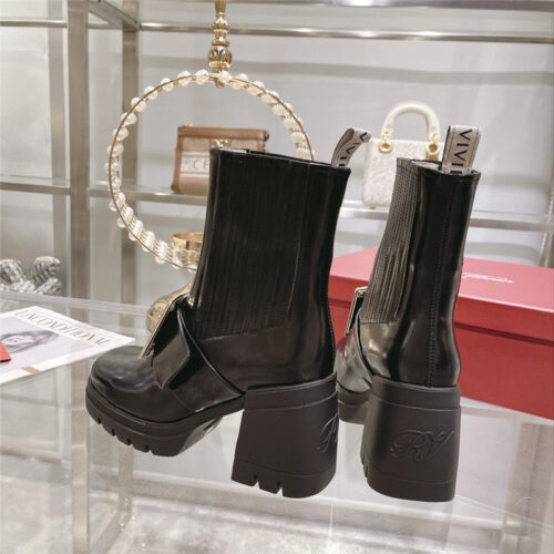 High Quality Luxury Roger Vivier Autumn And Winter New High-Heeled Ankle Boots – Style 53076 product detail