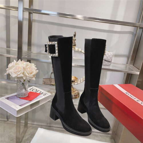 High Quality Luxury Roger Vivier Classic Buckle Boots – Style 67732