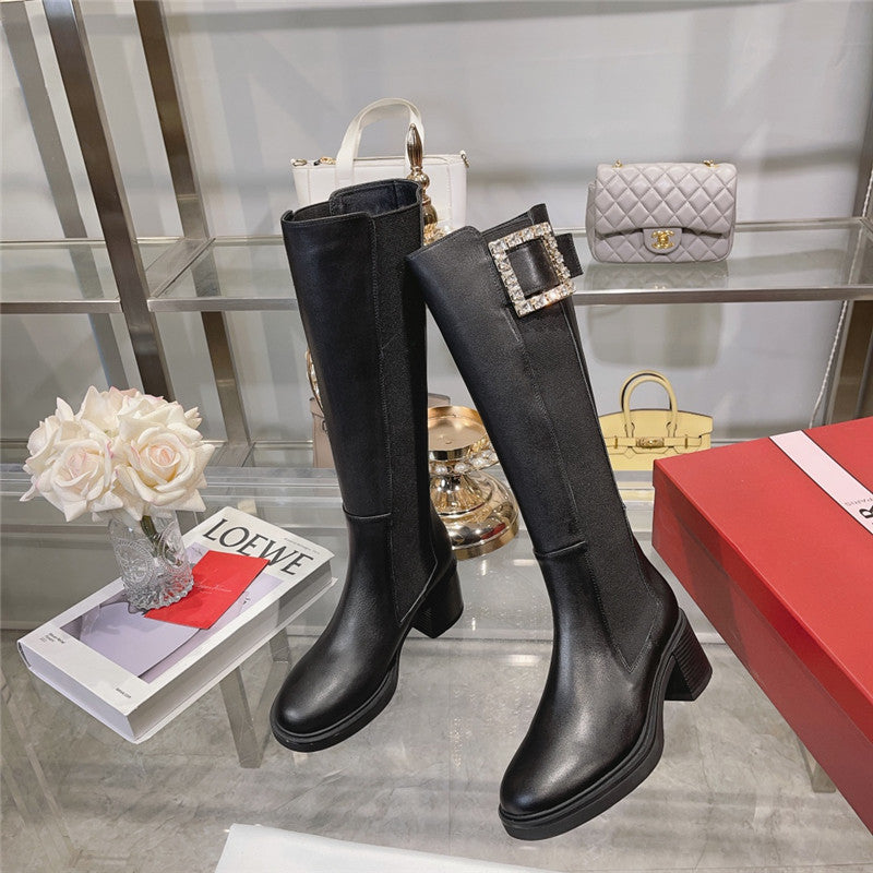 High Quality Luxury Roger Vivier Classic Buckle Boots product detail