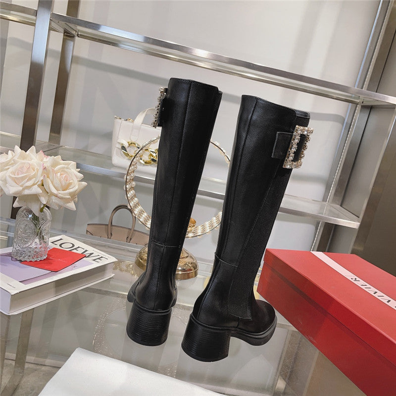 High Quality Luxury Roger Vivier Classic Buckle Boots product detail