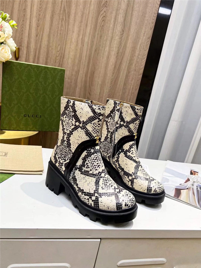 High Quality Luxury Gucci Vintage British Style Ankle Boots product detail