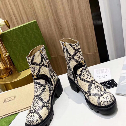 High Quality Luxury Gucci Vintage British Style Ankle Boots product detail