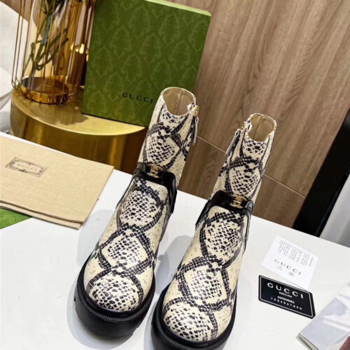 High Quality Luxury Gucci Vintage British Style Ankle Boots product detail