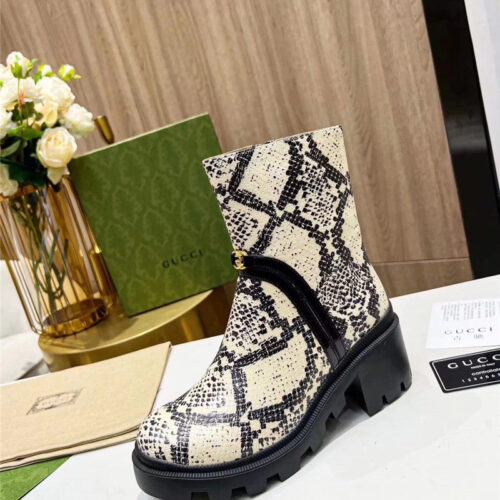 High Quality Luxury Gucci Vintage British Style Ankle Boots product detail