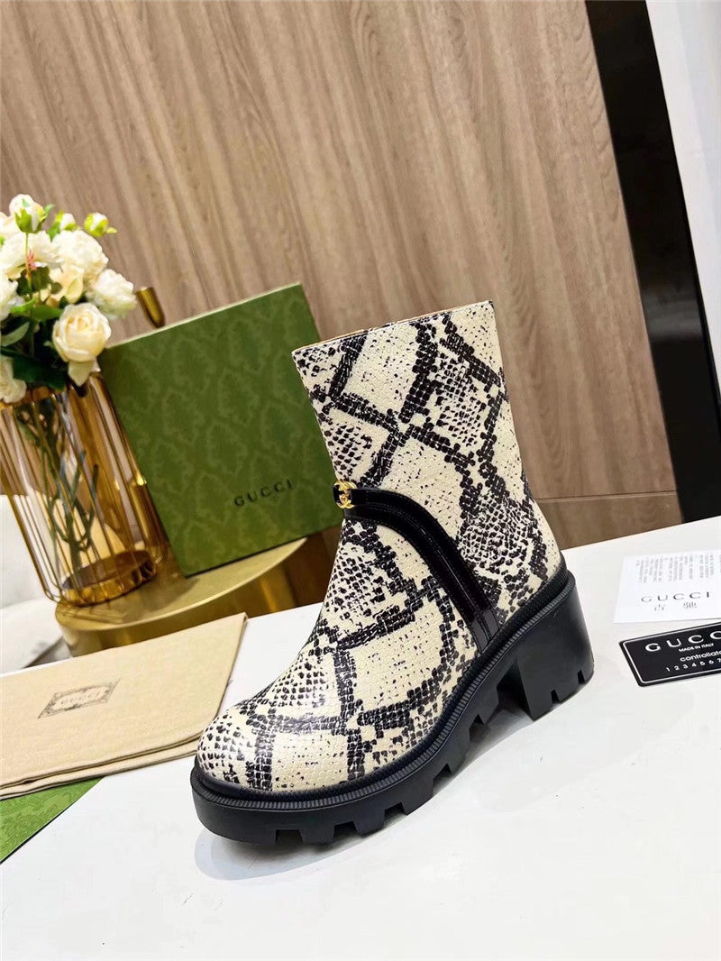 High Quality Luxury Gucci Vintage British Style Ankle Boots product detail
