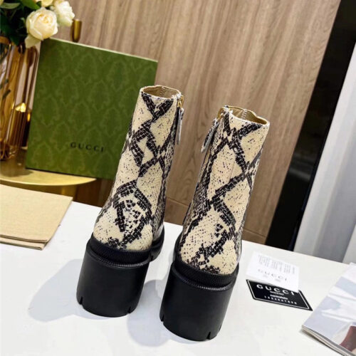 High Quality Luxury Gucci Vintage British Style Ankle Boots product detail